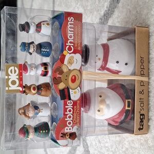 XMAS GIFT LOT : Bobble Charms + Salt & Pepper Shakers